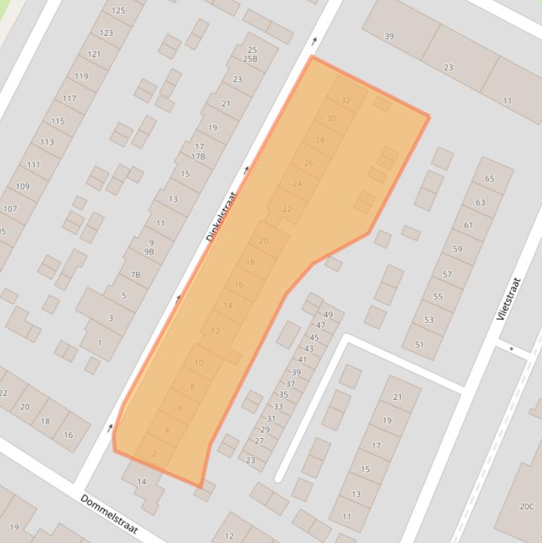 Kaart van postcodegebied 6542SH.