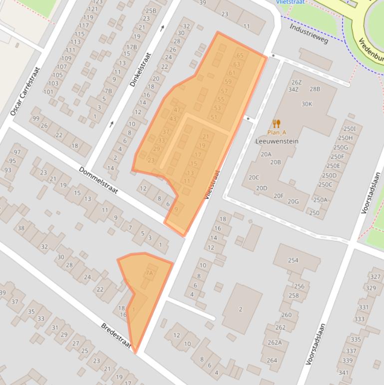 Kaart van postcodegebied 6542SK.