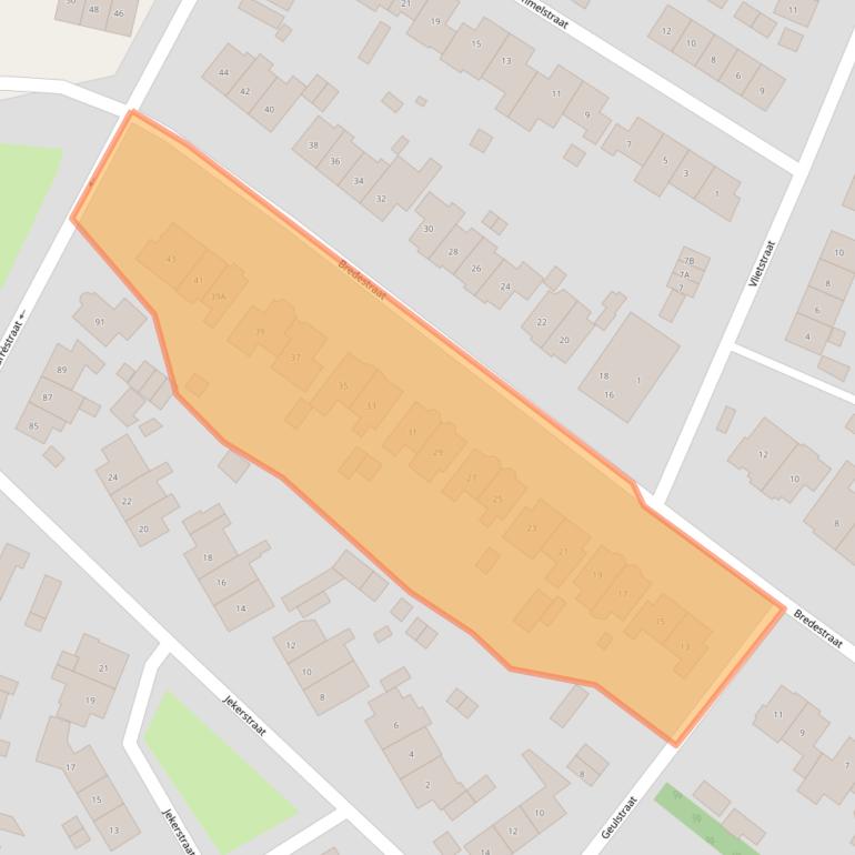 Kaart van postcodegebied 6542SP.