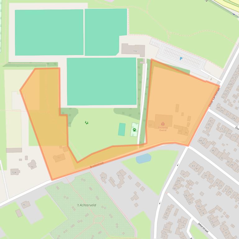 Kaart van postcodegebied 6542SW.
