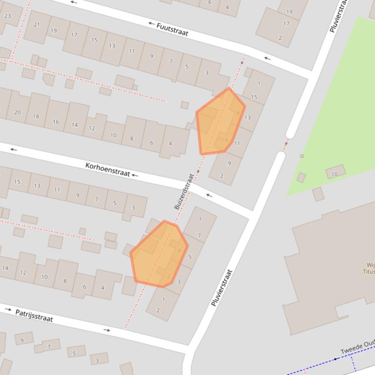 Kaart van postcodegebied 6542TX.