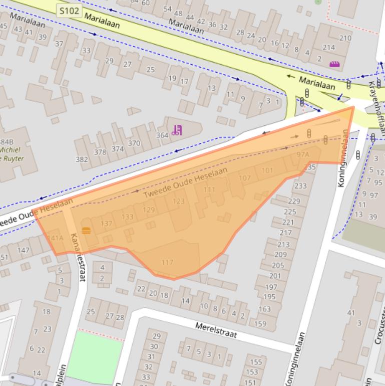 Kaart van postcodegebied 6542VC.