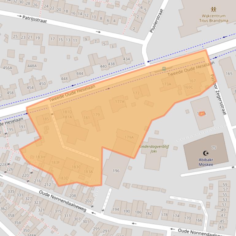 Kaart van postcodegebied 6542VE.