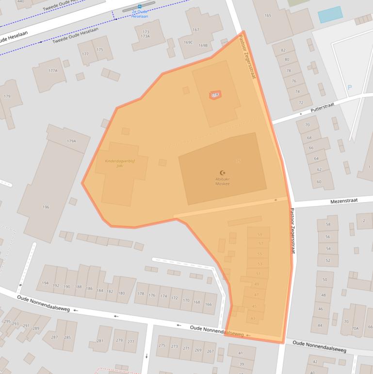 Kaart van postcodegebied 6542VN.