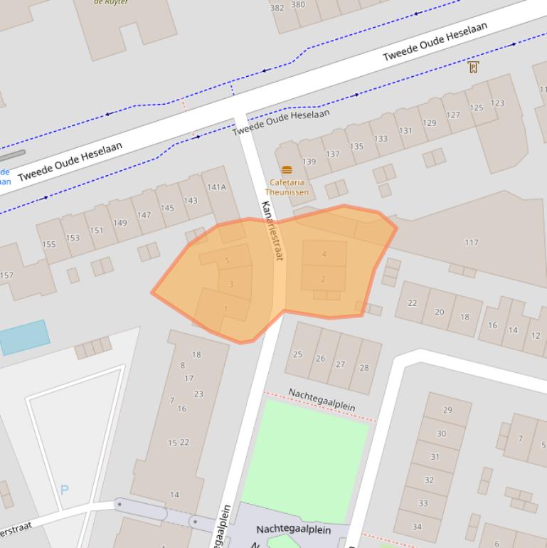 Kaart van postcodegebied 6542VV.