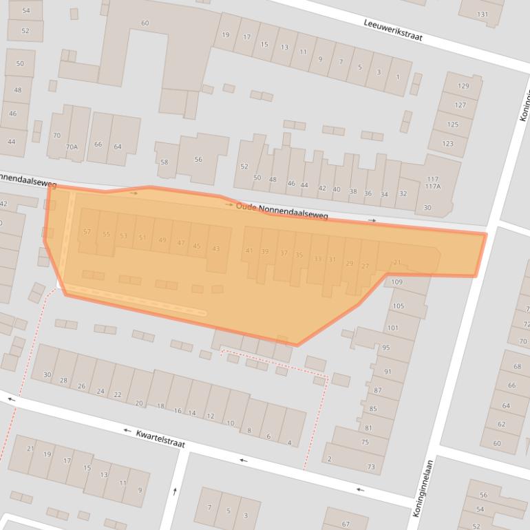 Kaart van postcodegebied 6542WN.
