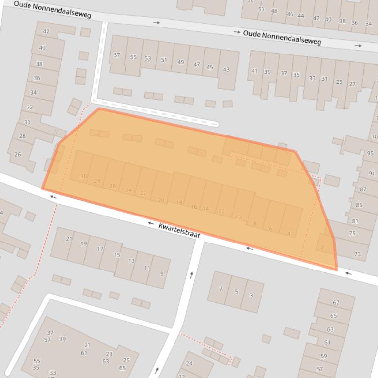 Kaart van postcodegebied 6542XM.