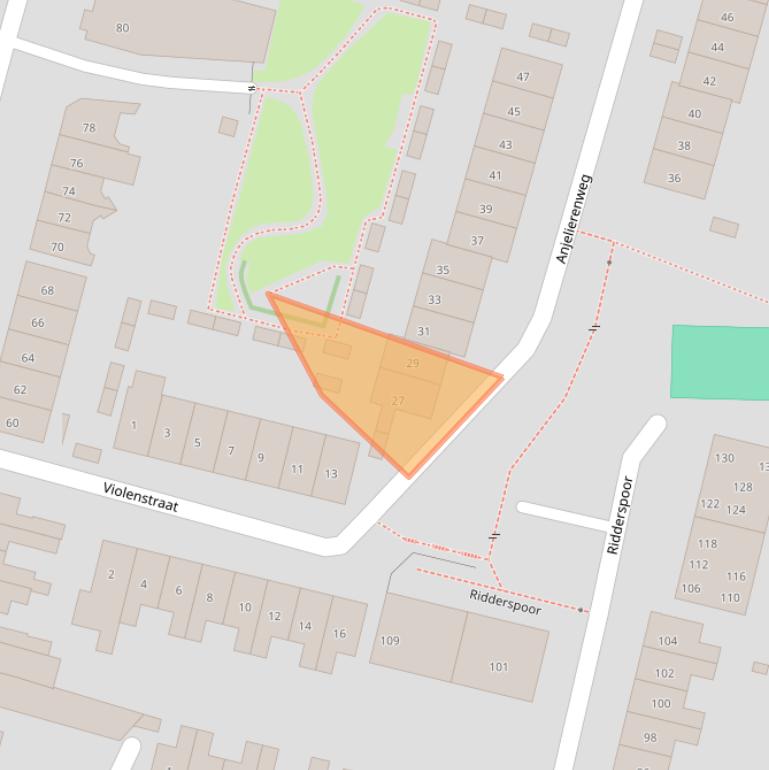 Kaart van postcodegebied 6542XP.