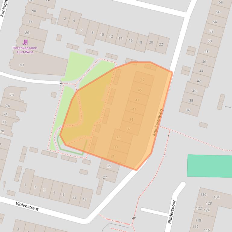 Kaart van postcodegebied 6542XR.