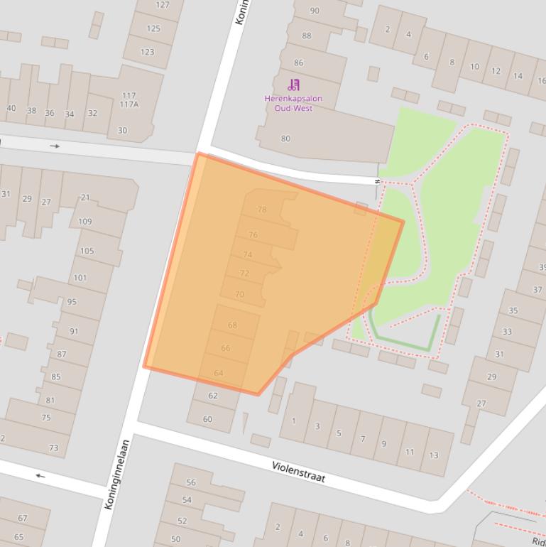 Kaart van postcodegebied 6542ZV.