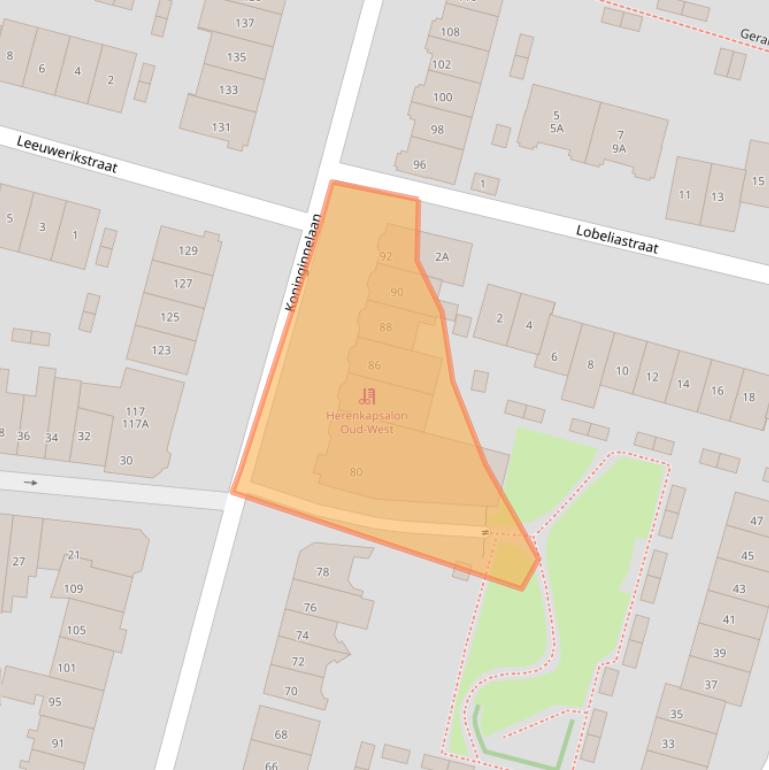 Kaart van postcodegebied 6542ZW.