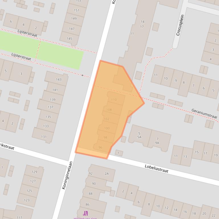 Kaart van postcodegebied 6542ZX.