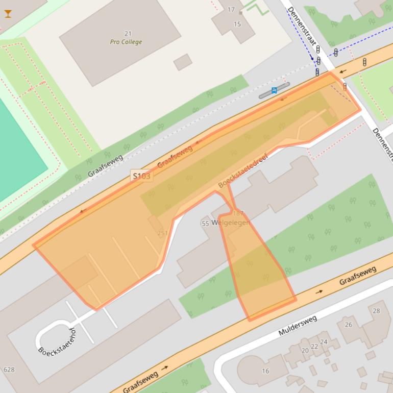 Kaart van postcodegebied 6543JH.