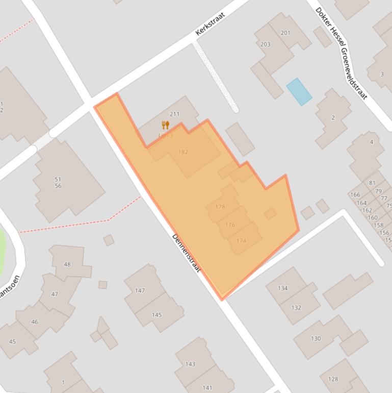 Kaart van postcodegebied 6543JZ.