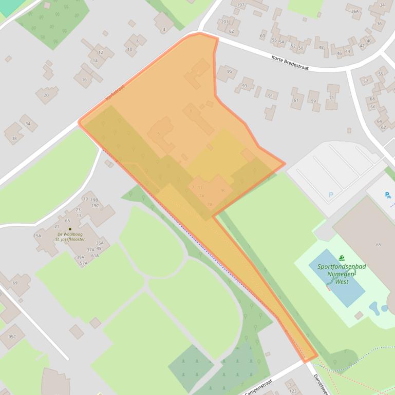 Kaart van postcodegebied 6543KE.