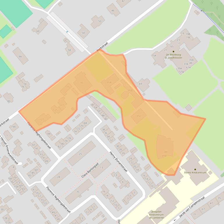 Kaart van postcodegebied 6543KH.