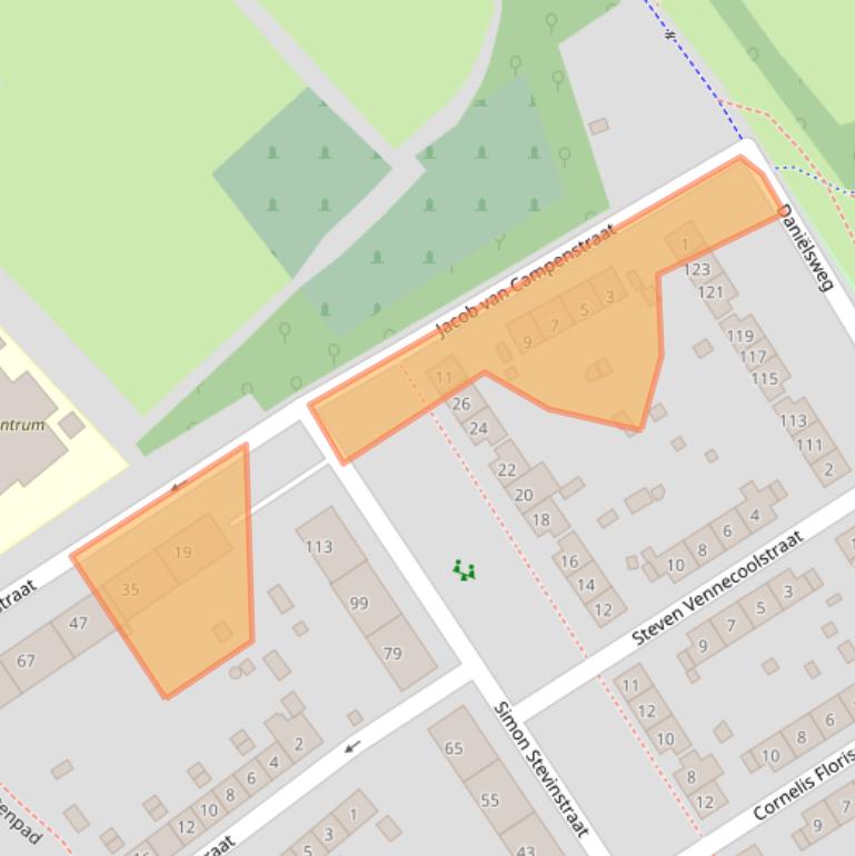 Kaart van postcodegebied 6543LA.