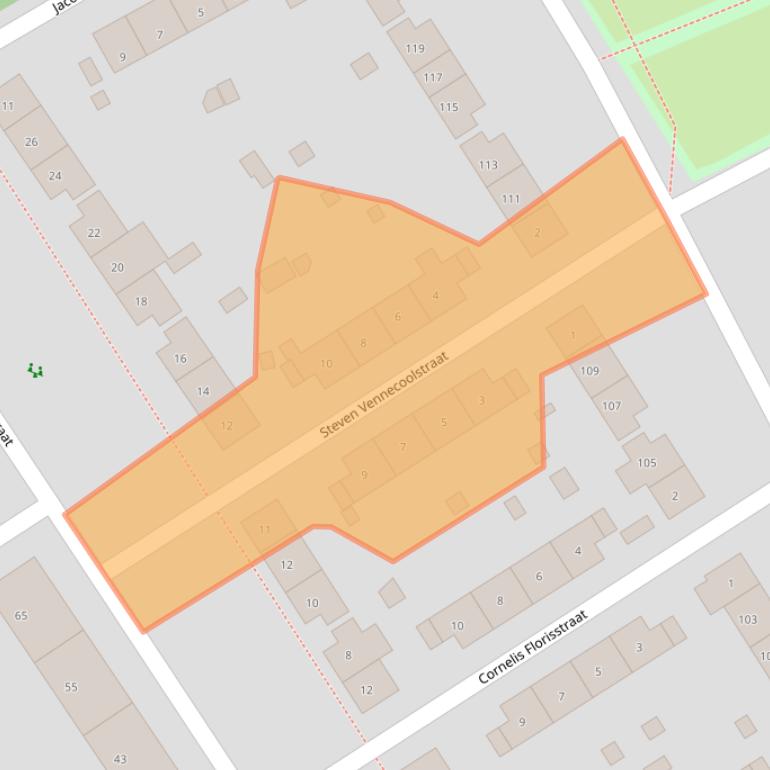 Kaart van postcodegebied 6543LH.