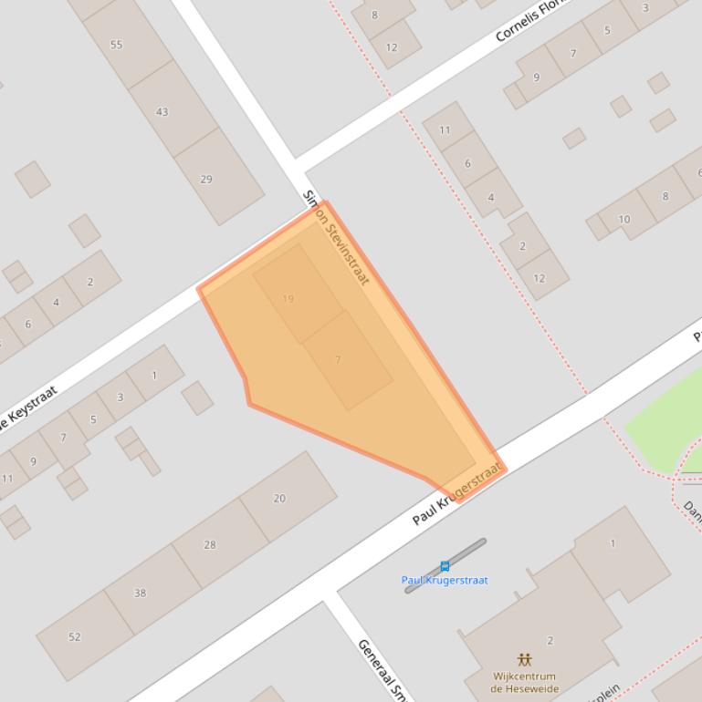 Kaart van postcodegebied 6543LK.