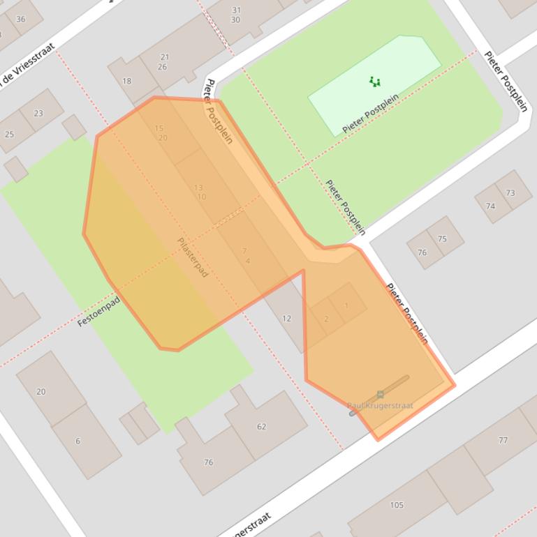 Kaart van postcodegebied 6543LV.
