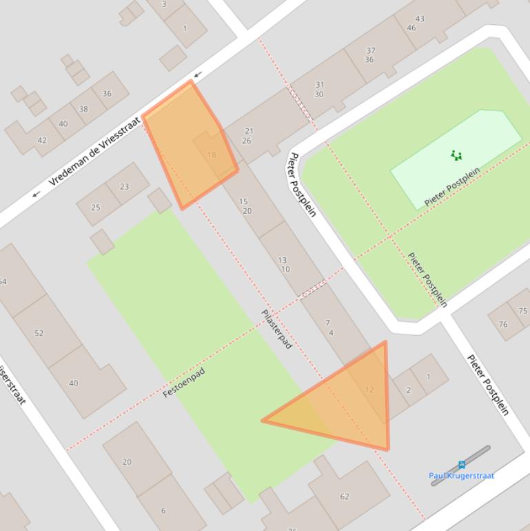 Kaart van postcodegebied 6543MB.