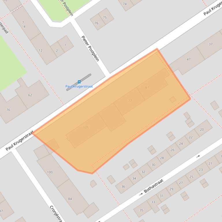 Kaart van postcodegebied 6543MS.