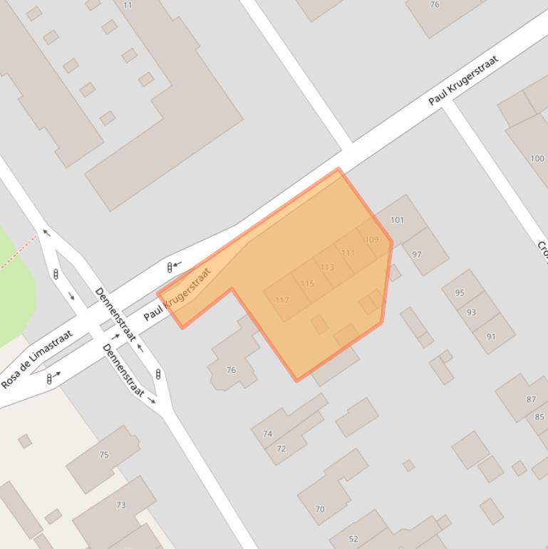 Kaart van postcodegebied 6543MT.