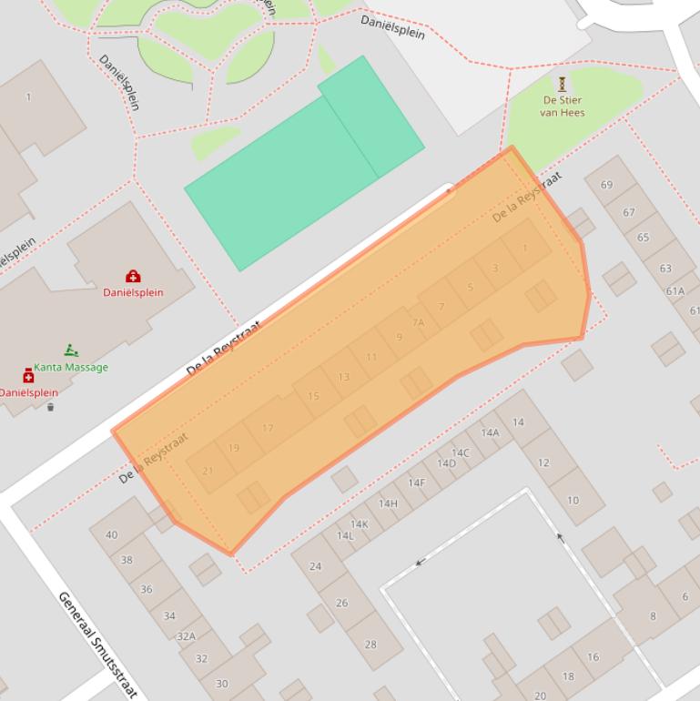 Kaart van postcodegebied 6543NB.