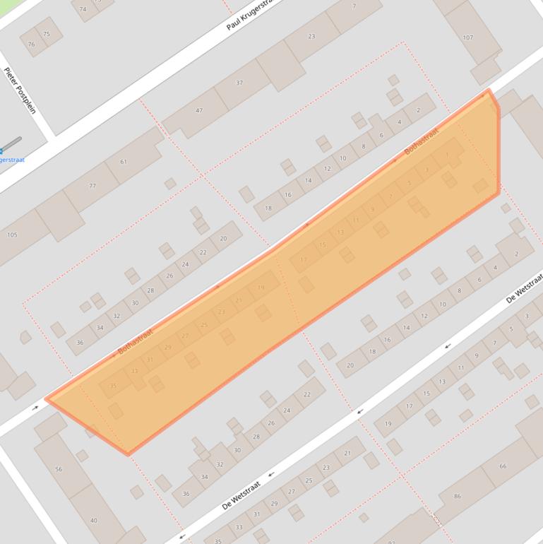 Kaart van postcodegebied 6543NC.