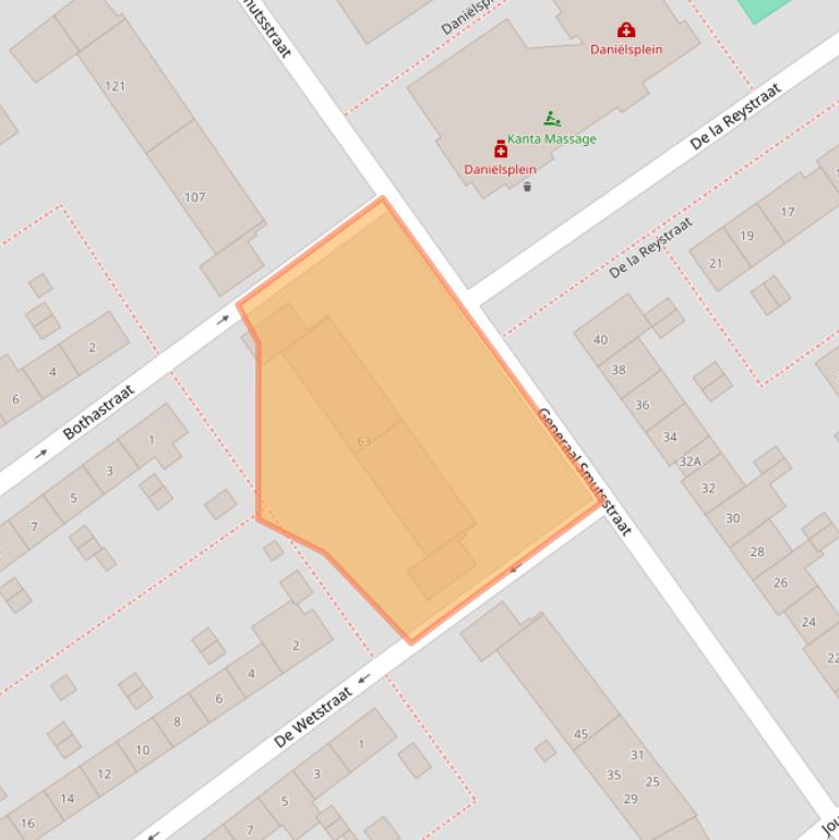 Kaart van postcodegebied 6543NK.