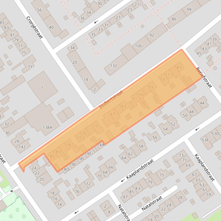 Kaart van postcodegebied 6543NS.