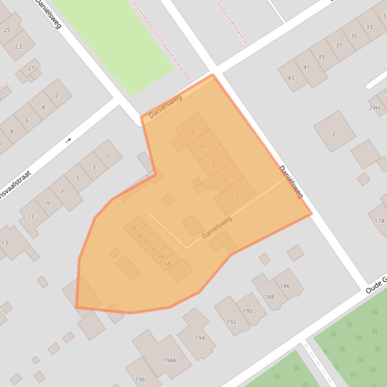 Kaart van postcodegebied 6543RA.