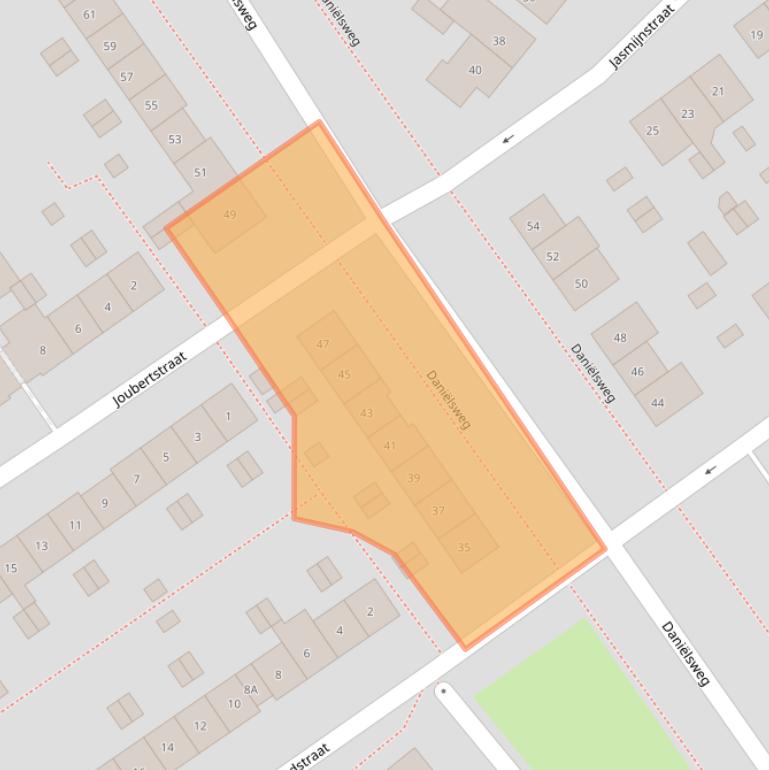 Kaart van postcodegebied 6543RC.