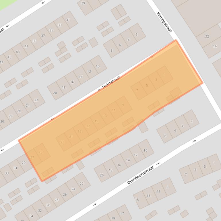 Kaart van postcodegebied 6543RW.