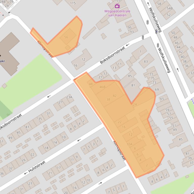 Kaart van postcodegebied 6543SK.