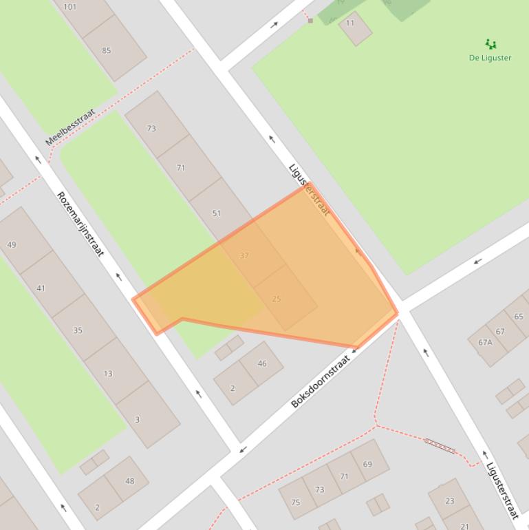 Kaart van postcodegebied 6543SV.