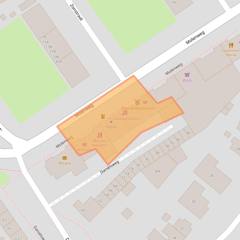 Kaart van postcodegebied 6543VD.