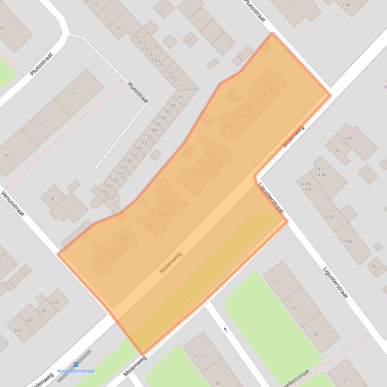 Kaart van postcodegebied 6543VK.