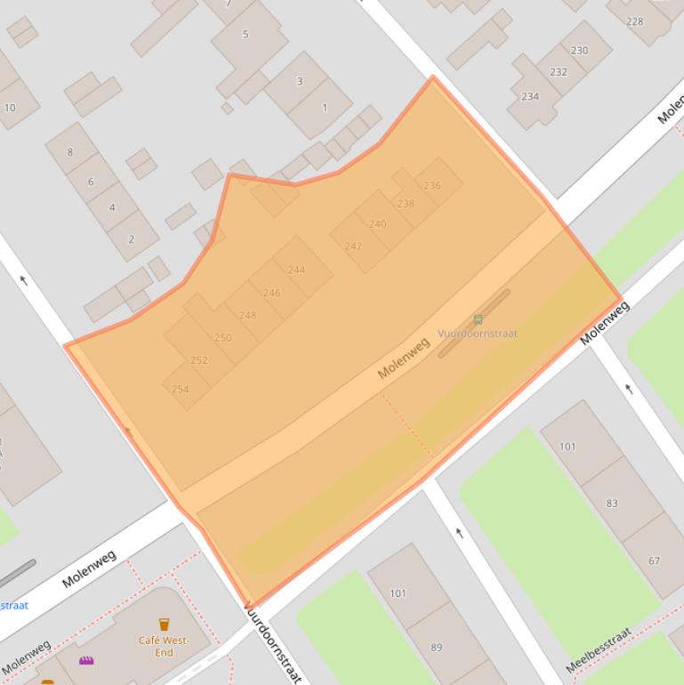 Kaart van postcodegebied 6543VL.