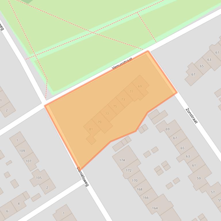 Kaart van postcodegebied 6543WH.