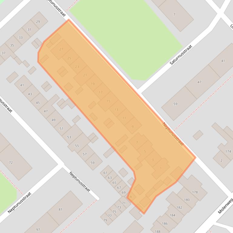 Kaart van postcodegebied 6543WS.