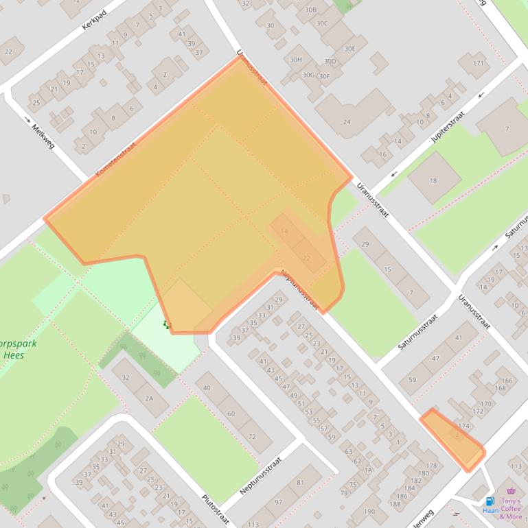 Kaart van postcodegebied 6543WX.