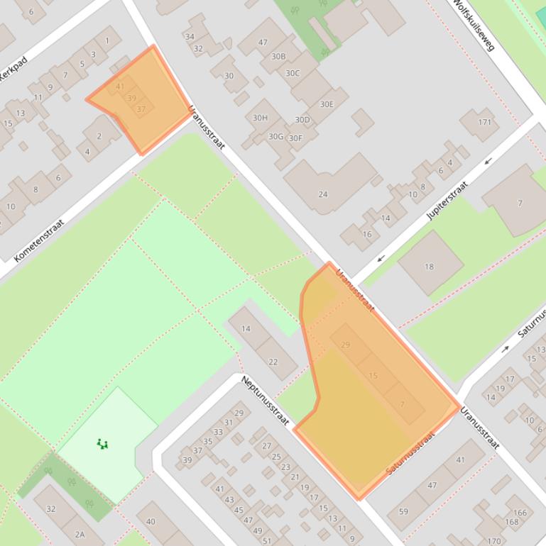 Kaart van postcodegebied 6543XR.