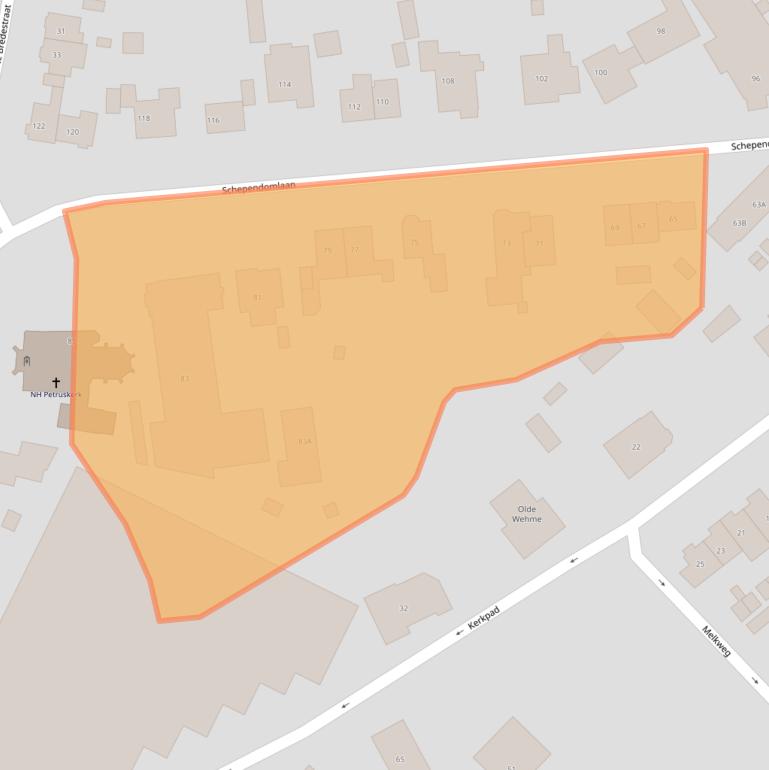 Kaart van postcodegebied 6543XV.