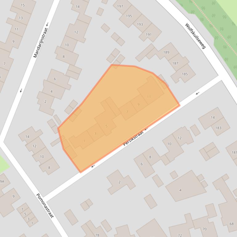 Kaart van postcodegebied 6543ZA.