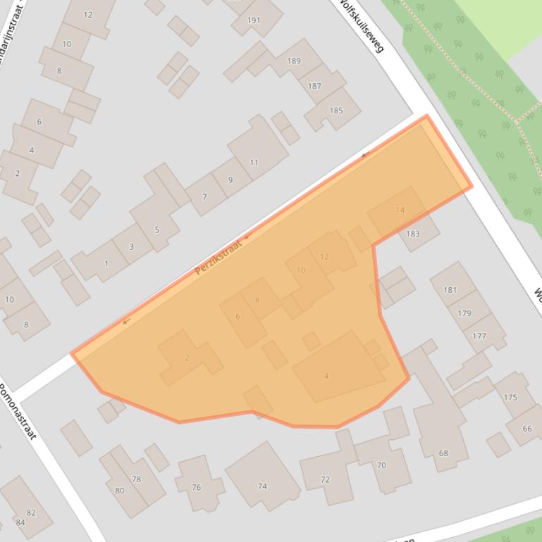 Kaart van postcodegebied 6543ZB.