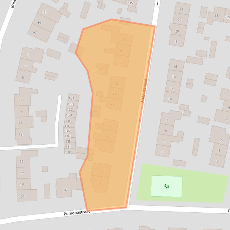 Kaart van postcodegebied 6543ZH.