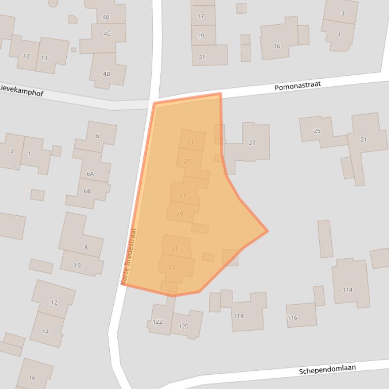 Kaart van postcodegebied 6543ZN.