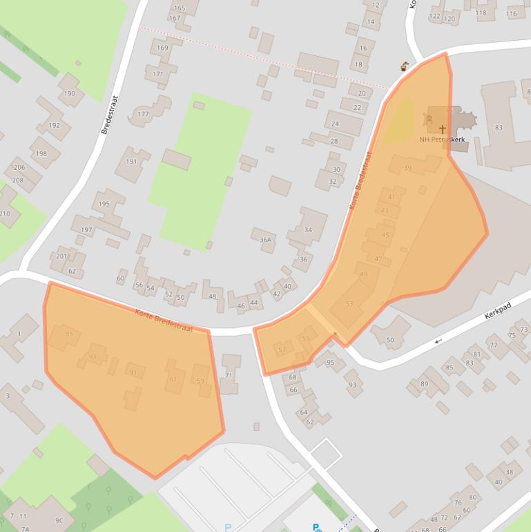 Kaart van postcodegebied 6543ZP.