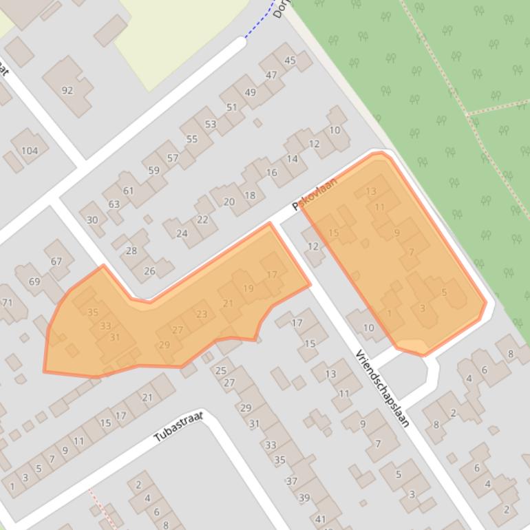 Kaart van postcodegebied 6544AJ.